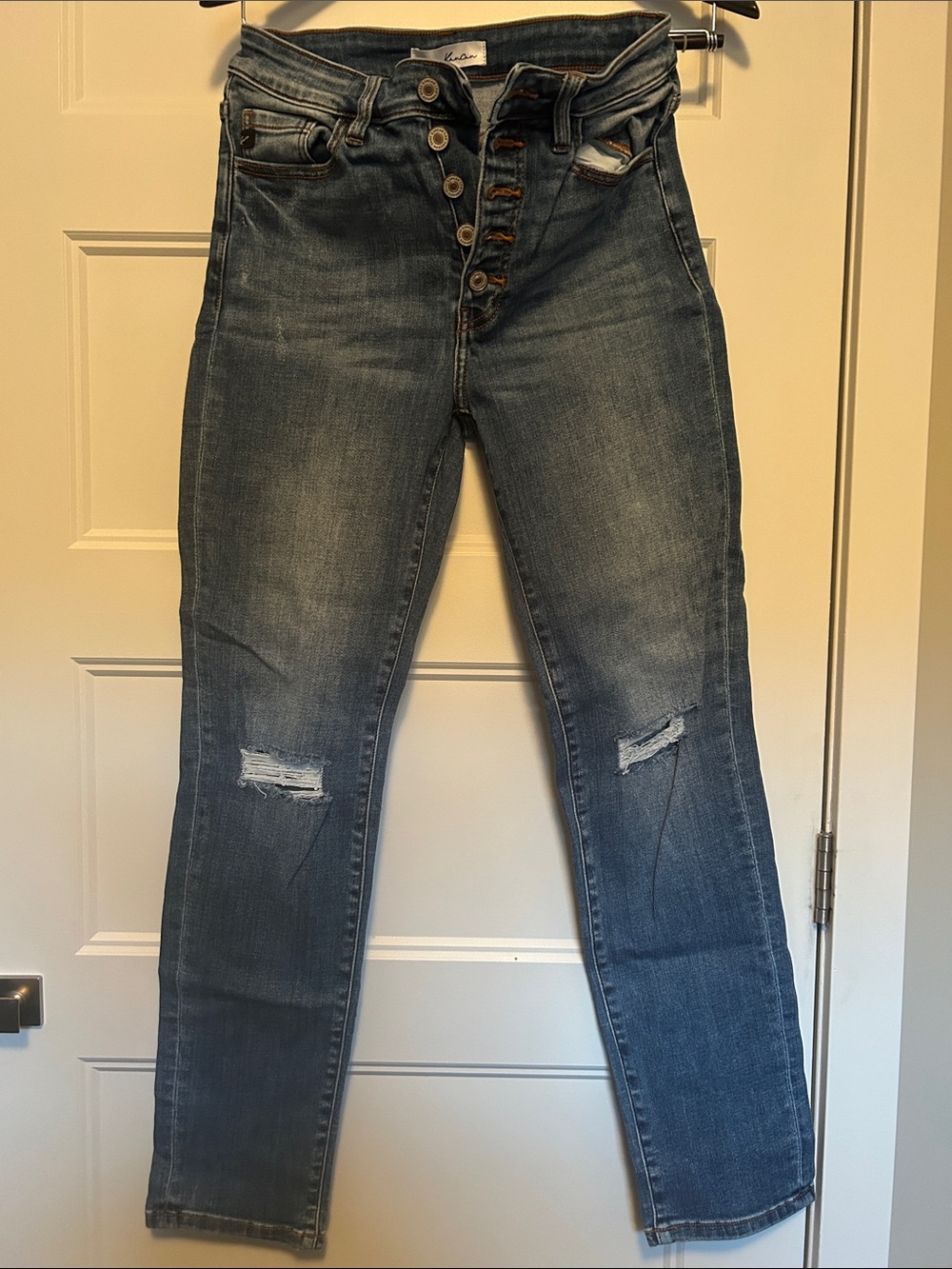 KanCan Distressed Skinny Jeans - Blue